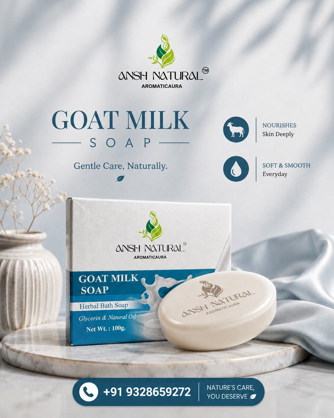 Goat Milk Herbal Bath Soap
