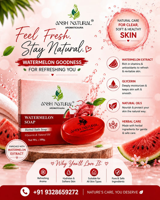 Watermelon Herbal Bath Soap